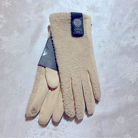Vince Camuto Gloves Cream Sz Medium NWT Gorgeous - Picture 5 of 6